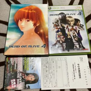 送料無料　Xbox デッドオアアライブ4 ケース ハガキ チラシ付 dead or alive 4 xbox360　デッド オア アライブ