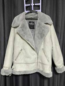  beautiful goods suede mouton coat outer Hollister 