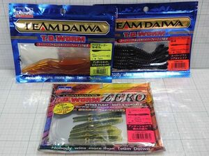 N1971)　未開封 セット　廃盤　TDスラッガー　TDスーパープロワーム　TDゼロ シュリーパー　チームダイワ　TEAM DAIWA　オールド 希少 レア