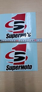 SUPERMOTO　S1　カッティングステッカー　大きいサイズ　2枚セット