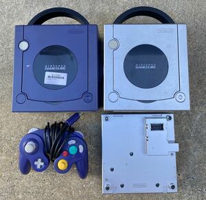 NINTENDO GAMECUBE ゲームキューブ DOL-001x2台 ゲームボーイプレーヤー DOL-017 コントローラー セット 任天堂 ニンテンドー 未確認現状