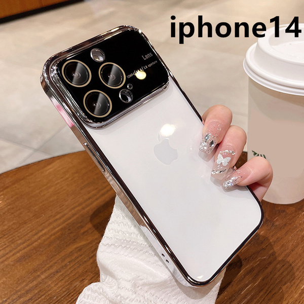 iphone14ケース カーバー TPU 可愛い　お洒落　 指紋防止 耐衝撃 ホワイト1