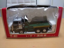 T- 10 いすゞ運搬車 ブルドーザー無し/ダイヤペットミニカー/中古品_画像1