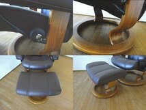 決算セール値引き 【美品】 EKORNES/エコーネス ストレスレス チェア コンサル(S) 本革 リクライニングチェア_画像5