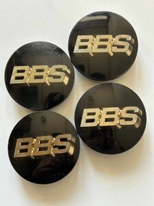 ［49］★純正品★BBS センターキャップ ブラック　ゴールド 70mm 4個