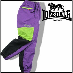 新品 LONSDALE 暖パン! 【裏起毛】ナイロンワッシャー パンツ L リフレクター 秋冬 352037 ロンズデール トレーニング ランニング スポーツ