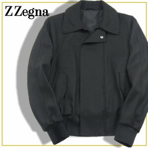 新品Z Zegna ジー ゼニア 定価20万4600円 【イタリア製】 メルトン ブルゾン S 秋冬春 ブラック 黒 ★272140