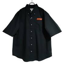 TRI-MOUNTAIN 半袖ワークシャツ size XL オーバーサイズ ブラック ゆうパケットポスト可 胸 刺繍 SCHNEIDER 新古着 未使用品 899_画像1