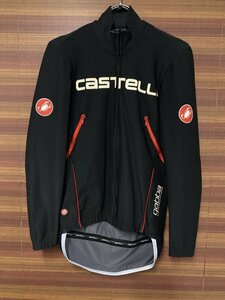 HG913 カステリ CASTELLI ロッソコルサ ROSSO CORSA gabba 長袖 サイクルジャケット 黒 S