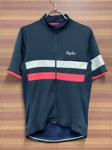 HI417 ラファ Rapha ブルベジャージ BREVET JERSEY 半袖 紺 S ※ほつれ、タグの擦れ