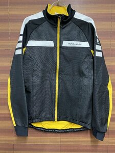 HJ039 パールイズミ PEARL iZUMi 長袖 サイクルジャケット 黒 黄 白 L 裏起毛 AIR ventilation