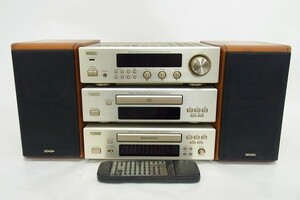 O118-J22-584 DENON デノン DRA-F100 / DCD-F100 / DRR-F100 / SC-E717R コンポ オーディオ機器 現状品⑧＠