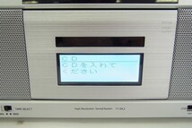 Q007-J22-654 TOSHIBA 東芝 Aurex TY-AK2 SD/USB/CDラジオカセットレコーダー 通電確認済 現状品⑧＠_画像3