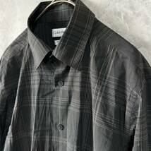 Calvin Klein カルバンクライン　長袖シャツ チェックシャツ スリムフィット　ストレッチ　サイズS_画像3
