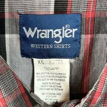Wrangler ラングラー　ウエスタンシャツ　長袖シャツ チェック柄 ビッグサイズXXL オーバーサイズ　ビッグシルエット_画像3