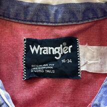 Wrangler ラングラー　ウエスタンシャツ　長袖シャツ　マルチストライプ　サイズ16-34_画像2