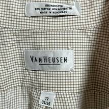 Van Heusen ヴァンヒューゼン　ボタンダウン 長袖シャツ チェック柄　サイズ17-34/35_画像3