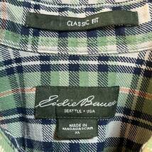 Eddie Bauer エディー・バウアー　フランネルシャツ 長袖シャツ チェック柄　クラシックフィット　サイズXL_画像3