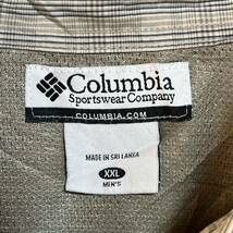 Columbiaコロンビア　長袖シャツ チェックシャツ　オムニシェイド　ワンポイントロゴ　アウトドア　ビッグサイズXXL オーバーサイズ_画像5