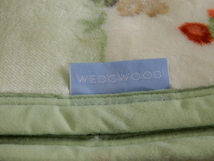 ☆送料無料 WEDGWOOD ウェッジウッド アクリルニューマイヤー毛布 日本製 WW1530N グリーン_画像3
