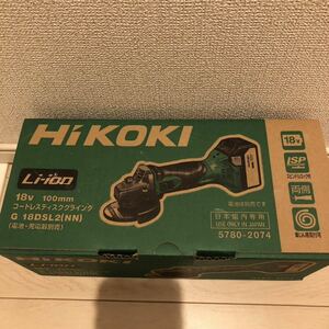 【送料込み】ジャンク品 HiKOKI コードレス ディスクグラインダ G18DSL2 サンダー