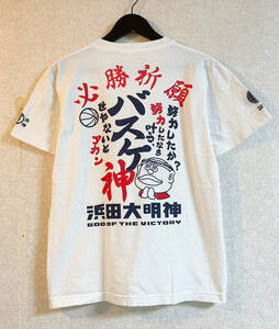 豊天商店 元祖浜田大明神 コラボTシャツ　ジャンクSPORTS　バスケ神　テレビ番組　ホワイト　白　Lサイズ