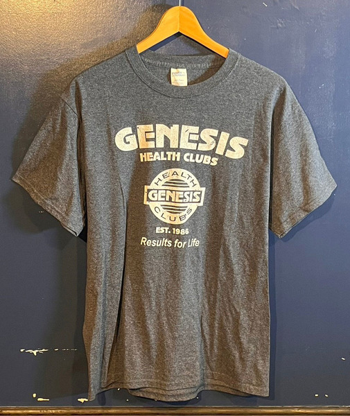 Genesis Health Clubs　半袖　Tシャツ　アメリカ　ジム　ロゴ　トレーニング　ウェア　グレー　Mサイズ