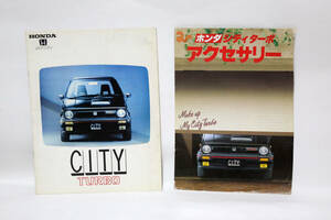  Honda specified турбо HONDA CITY TURBO аксессуары каталог есть Showa 57 год каталог * проспект б/у товар 