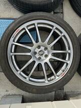 ENKEI GTC01 19インチ7.5j＋48PCD100 FALKEN Fk510 225/45R19 ４本セット_画像4