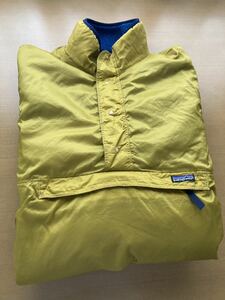 1992年 USA製 patagonia glissade pullover reversible XL ウルトラマリン カレー パタゴニア