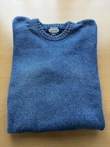 90's vintage made in england original blue indigo knit michael ross Msizeオリジナルブルー