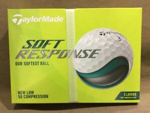 BD-311●即決 送料無料 箱難あり 未使用品 TaylorMade テーラーメイド TM22 Soft Response JPN dz ソフトレスポンス ゴルフボール 1ダース