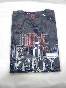 M1-417■未開封品 hide Biethday Party 2015 Tシャツ ネイビー サイズL