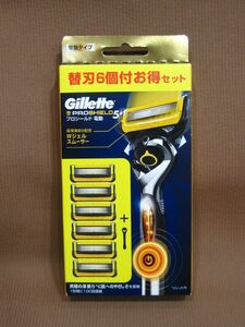 E1-043◇即決 未開封品 箱難あり Gillette ジレット プロシールド 電動 5＋1 替刃6個付お得セット