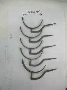 昔仕入れた、樋の１００ｍｍ段付打込　５本１組