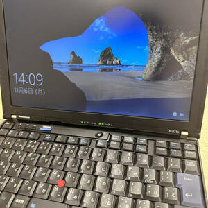 【#4067　LENOVO　ノートパソコン　Thinkpad　X201　注：バッテリー欠品　画像判断　現状品　中古品】