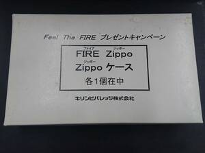 #4533　1円～　【限定品】Zippo KIRIN FIRE Feel the FIRE 1999年製 ジッポー キリンファイア オイルライター シルバー ケース 箱付き