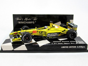 A★PMA ミニチャンプス 1/43★ ジョーダン 無限ホンダ EJ10 佐藤琢磨 ヘレス ファーストF1テスト ★ Jordan MUGEN HONDA EJ10