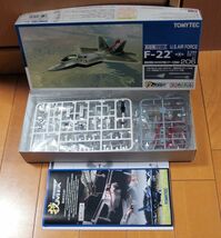 ストック整理：トミーテック 1/144 技MIX AC206　米空軍 F-22 開発試験機 EMD002号機 (エドワーズ)_画像3