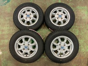 中古 MINILITE ミニライト 新品 トーヨー オブザーブ GIZ2 155/70R13 2023年製 スタッドレスタイヤ 4本セット エブリィワゴン ミライース