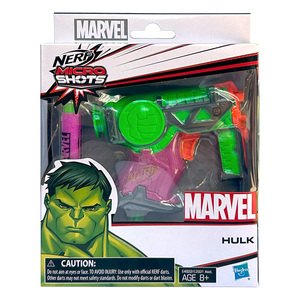 ハルク ナーフ マイクロショット マーベル モデル MARVEL おもちゃ 鉄砲 的あて ダーツガン ハズブロ ヒーロー アメコミ キャラ