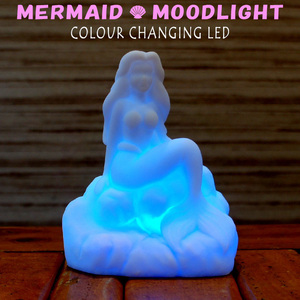 マーメイド ムード ライト Mermaid Mood Light レインボー 七色 ランプ 光る 人魚 LED イルミネーション インテリア かわいい ゆめかわ
