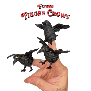 フィンガー クロウ FINGER CROWS おもちゃ 指につける 指人形 カラス 烏 こども 手遊び ジョーク おもしろ 小道具 劇 メール便OK