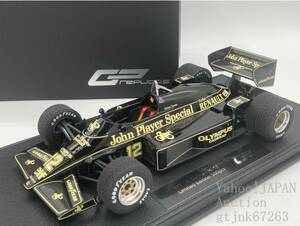 GP Replicas 1/18 ロータス 97T JPS Lotus 97T #12 A.セナ TOPMARQUES JPSデカール加工 GP106B ポルトガルGP with SHOWCASE