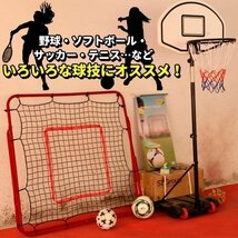 バウンドネット サッカー 野球 一人 練習 100×100cm 跳ね返り リバウンダー リバウンドネット 室内 外兼用 折りたたみ 角度調節 組立簡単_画像5