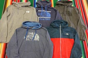 SW-NF2 ノースフェイス THE NORTH FACE プリントスウェットパーカー プルオーバー￥1～ビンテージUS古着卸大量セット業者まとめ売り