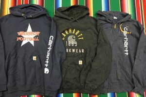 SW-PICK16 カーハート Carhartt プリント スウェットパーカー プルオーバー￥1～ビンテージUS古着卸セット業者まとめ売り