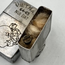 ジッポー ZIPPO ベトナムジッポー 1965年 ヘルメットにしがみつく亀 使えます ヴェトナムジッポー_画像10