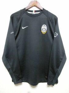 ★美品★NIKE ナイキ 2005年 JUVENTUS ユベントス 長袖 ゲームシャツ M★黒 ブラック サッカー ジャージ ユニフォーム 練習着 セリエA