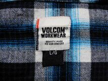 ★美品★VOLCOM WORKWEAR ボルコム 長袖 チェック ネルシャツ L★好配色 フランネル サーフ スケーター ストリート トップス 人気ブランド_画像9